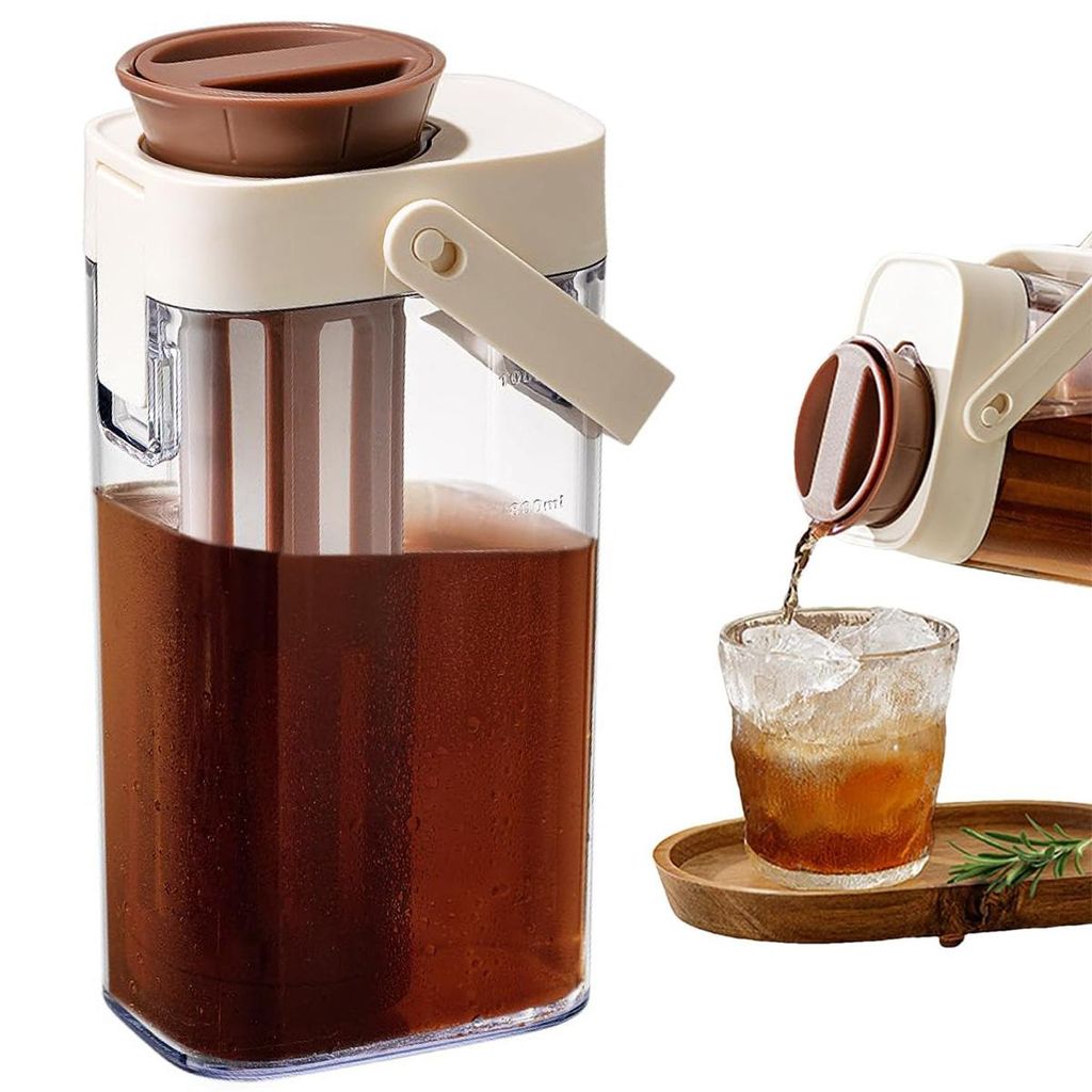 Cold Brew Kaffeezubereiter 1L Eiskaffee Krug mit Sieb Produktbild 