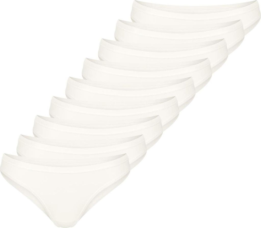sloggi 9er Pack GO Daily Baumwolle Mini Slip Natürliche Materialien, Moderne Schnittformen, Perfekt auf die Oberteile der Serie angepasst