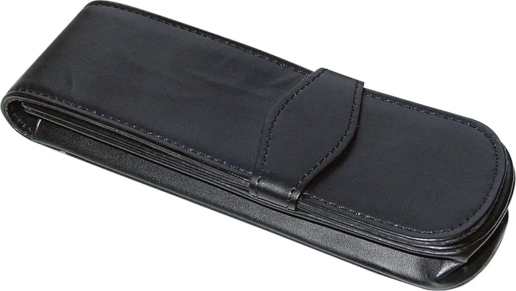 Étui instruments d'écriture cuir noir ONLINE : stop aux stylos rayés
