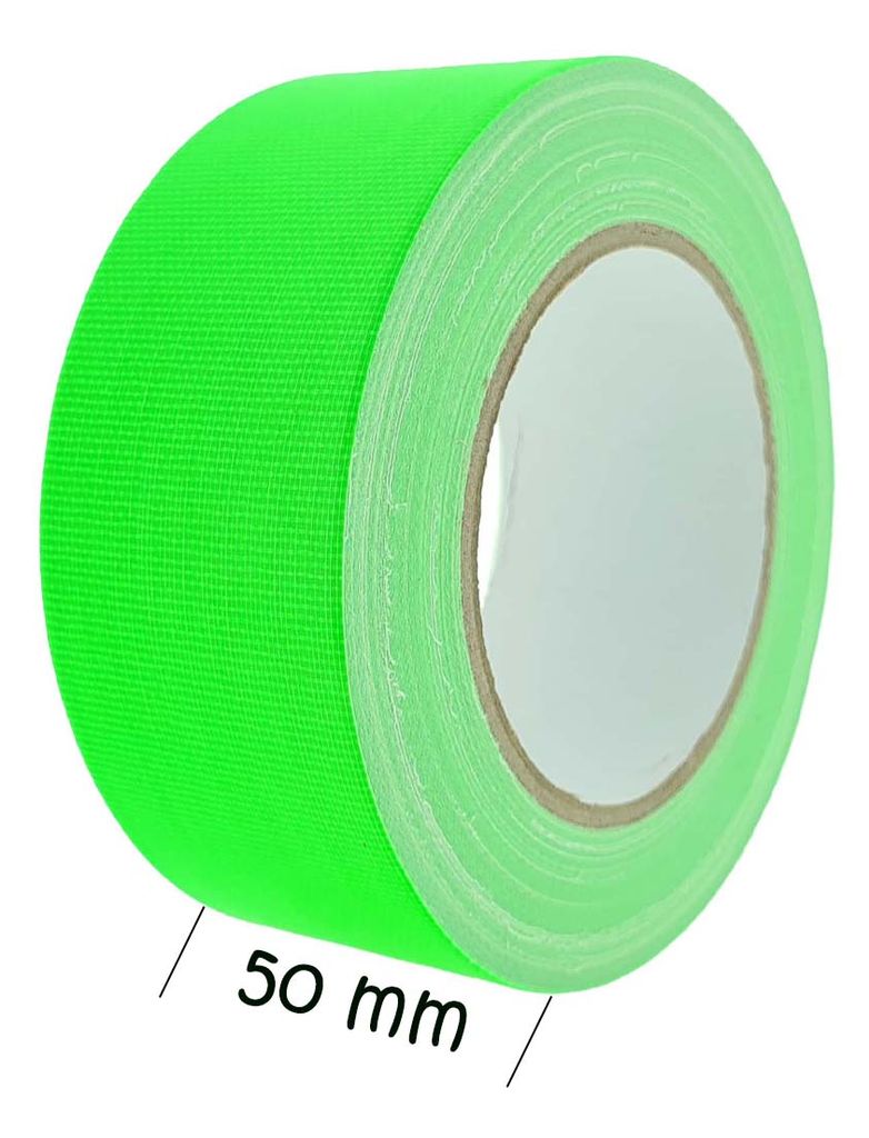 Klebeband 25m Gewebeband neon-grün 50 mm