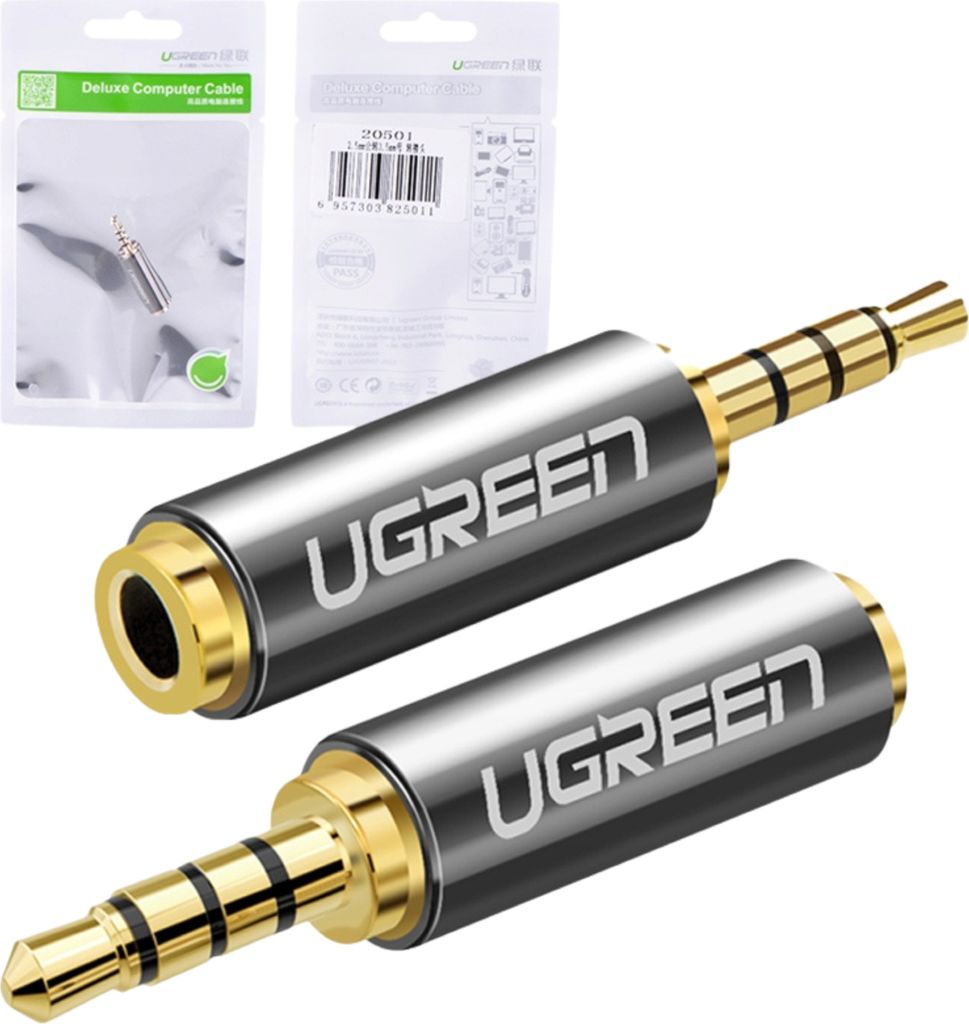 Ugreen Audio Adaptér Jack 2,5mm na 3,5mm - Černý KP32962 Obrázek produktu 