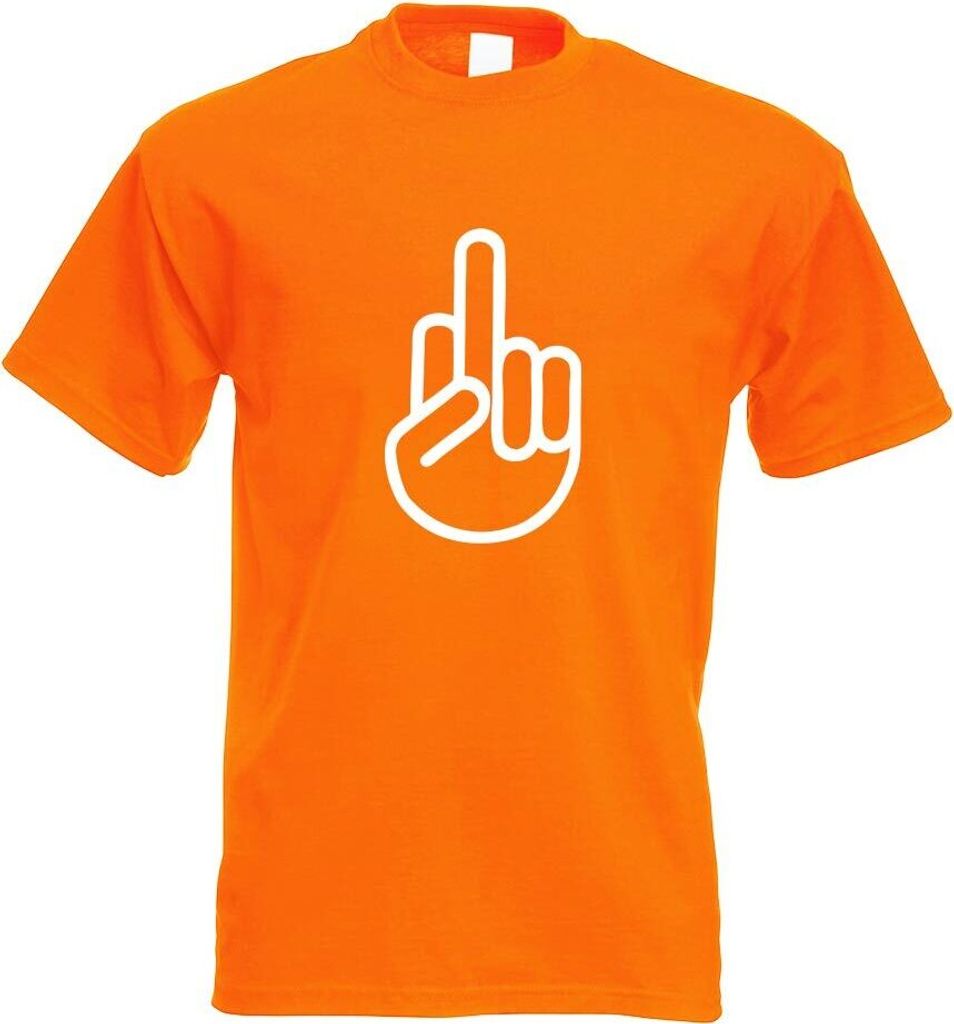 Kiwistar - T-Shirt - orange - The Fuck You Shocker Motiv Bedruckt Funshirt Design Print - mit Motiv Bedruckt - Funshirt Design - Sport - Freizeit -...