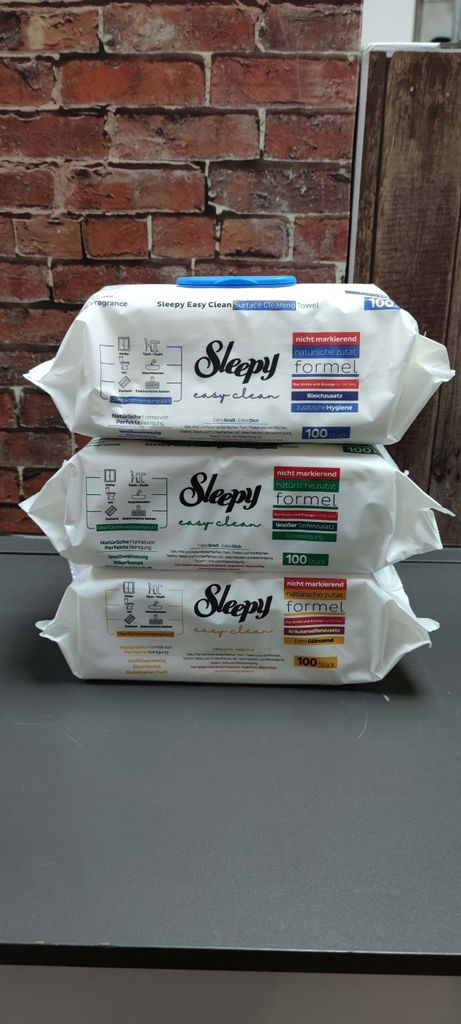 Sleepy Feuchttücher Easy Clean 100 Tücher Grün Reine weiß Produktbild 15