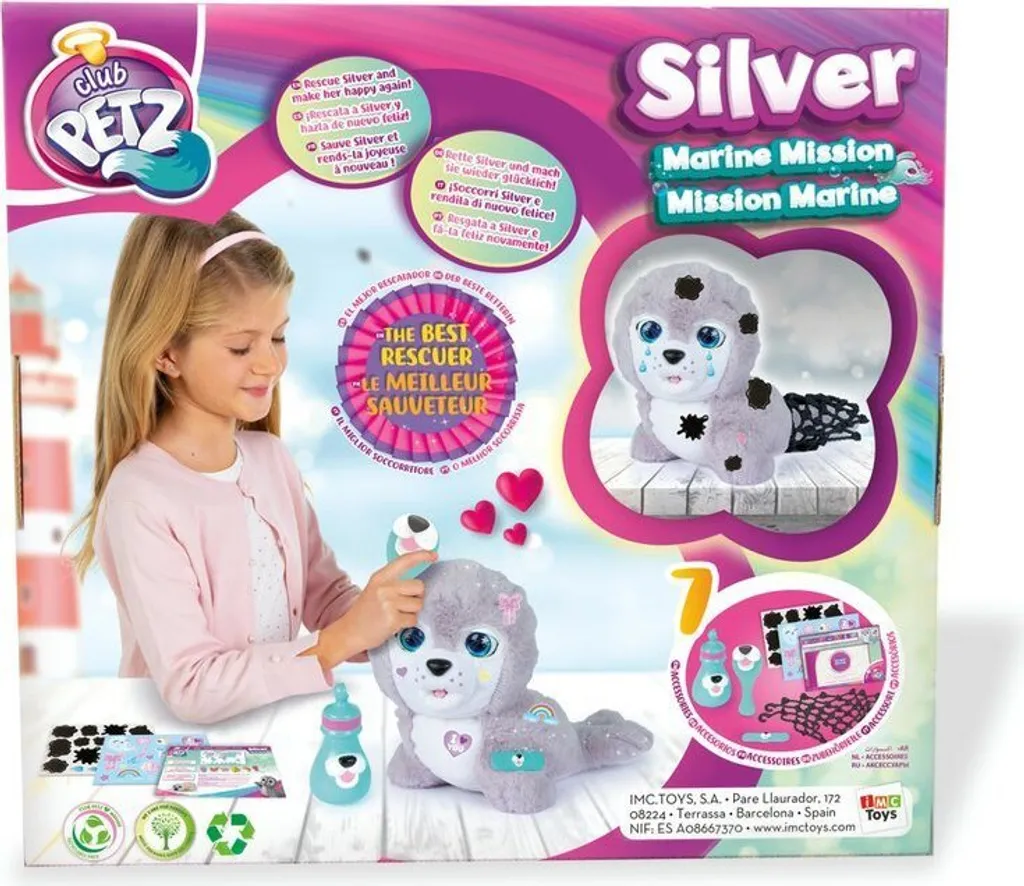 Alltoys Interactive Seal Argent : Compagnon d'Éveil pour Enfant Créatif