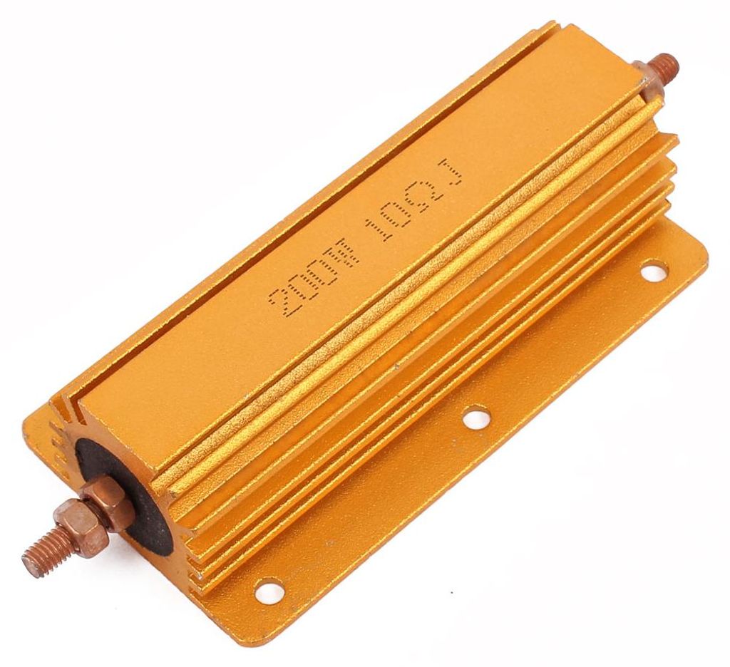 Gold Tone 5% 200W 10 Ohm Axial Heatsink Aluminium Clad Widerstand DE de