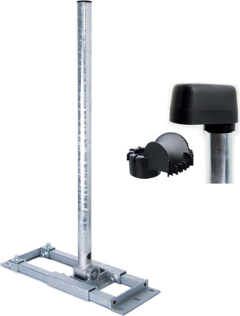 PremiumX DELUXE X90-48 Dachsparrenhalter 90cm Mast für Satellitenantenne SAT Mastkappe
