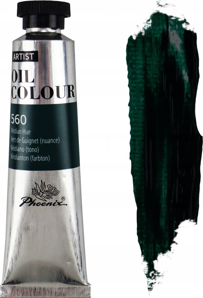Phoenix Green Ölfarbe 560 Viridian Hue 40ml Grüner Farbton