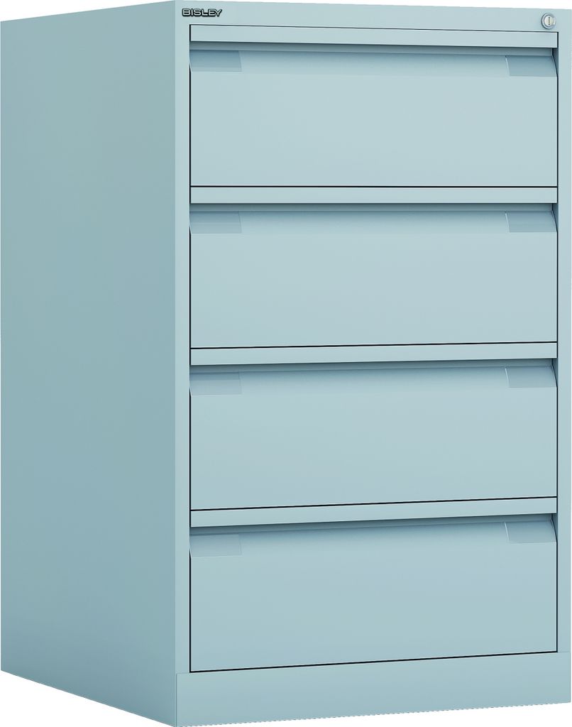 Bisley ECO Karteischrank DIN-A5 - Farbe: Lichtgrau