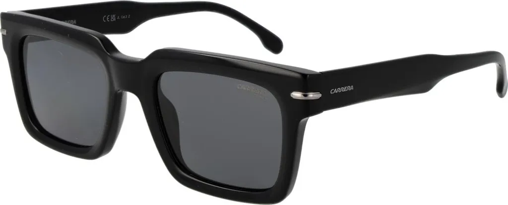 Carrera 316/S 807M9 52 Lunettes de Soleil Carrées en Acétate Noir