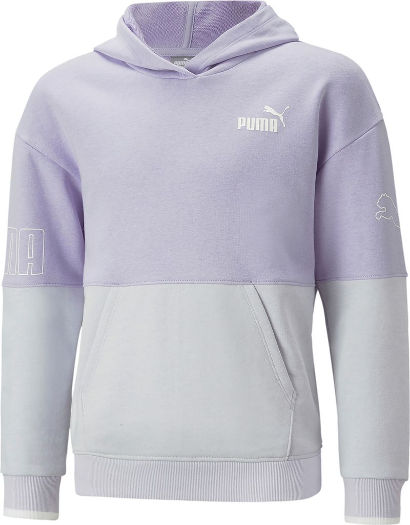 PUMA Power Colorblock Hoodie Mädchen 25 - vivid violet 176
