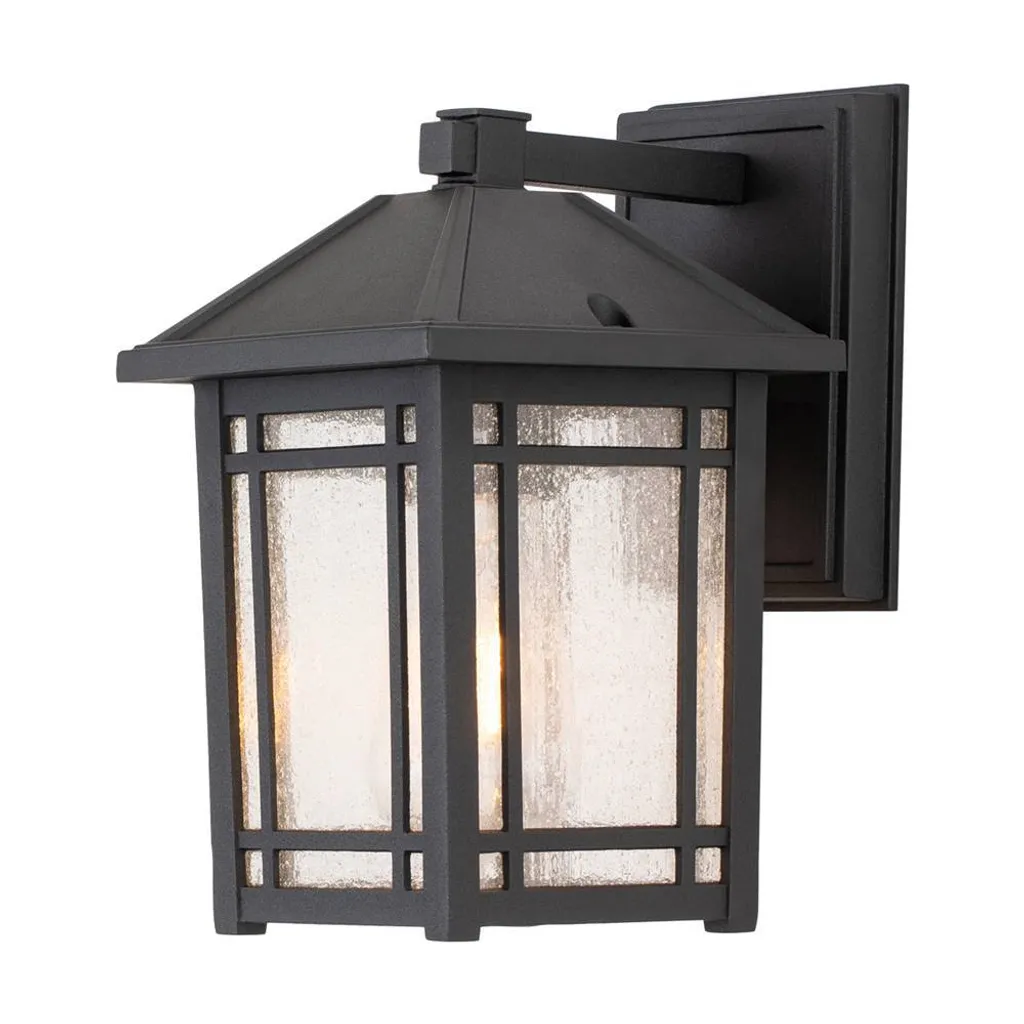 Applique extérieure noire E27 robuste - Solution contre l'obscurité 60W