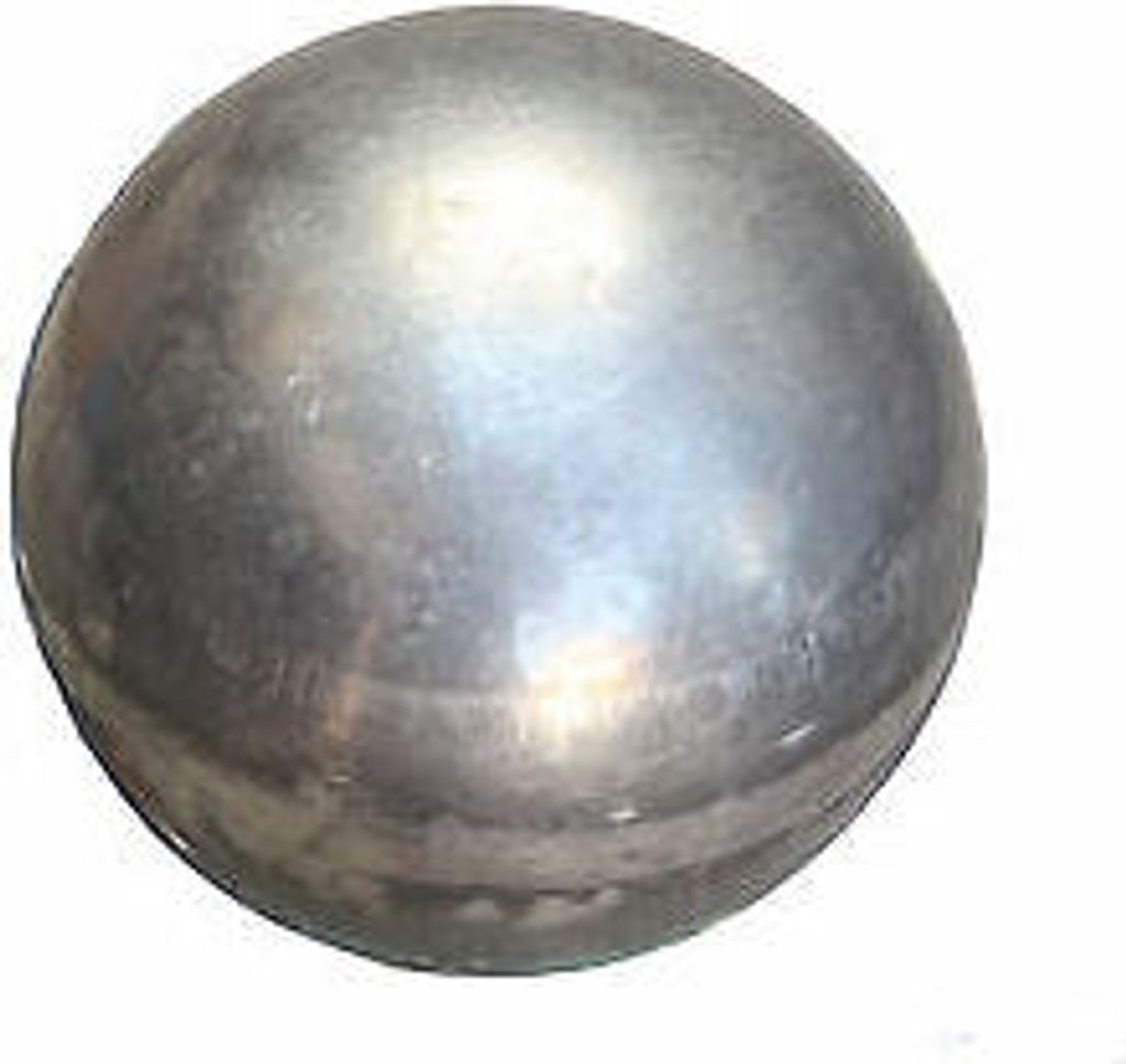UHRIG Eisen Hohlkugel Ø 100mm, hohle, dickwandige Kugel, Stahlkugel für z.B. Zaunpfosten, Geländer, Garten Tor uvm.