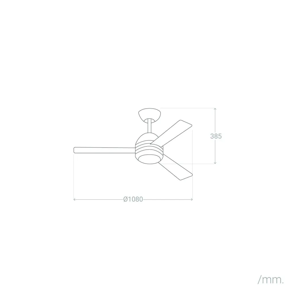 Ventilateur de plafond Kai 108 cm avec éclairage LED et télécommande - 3