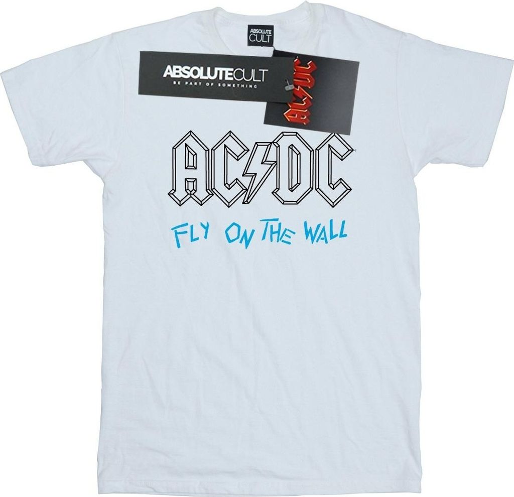 AC/DC - "Fly On The Wall" T-Shirt für Herren BI7443 (L) (Weiß)