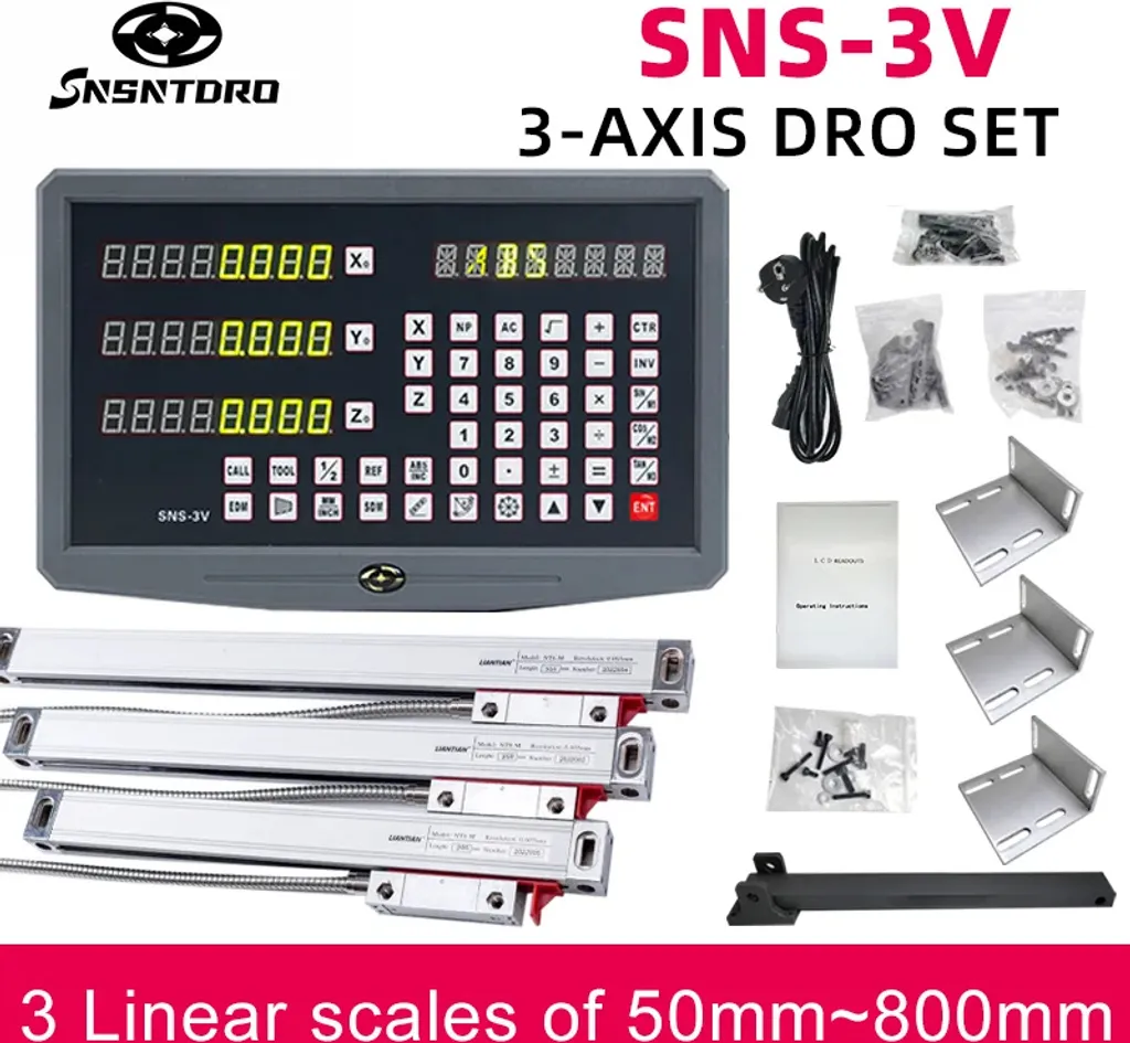 Boîtier DRO 3 axes résolution 5µm pour une mesure de cotes ultra-précise