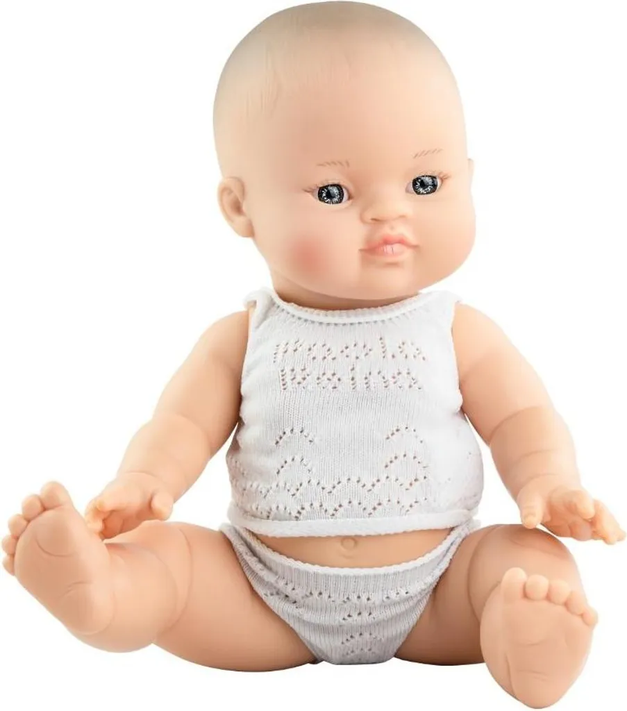 Bébé poupée asiatique Paola Reina 34 cm idéal pour apprendre à habiller