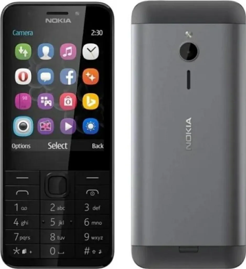 Finissez-en avec les écrans cassés : Nokia 230 Noir Robuste et Simple