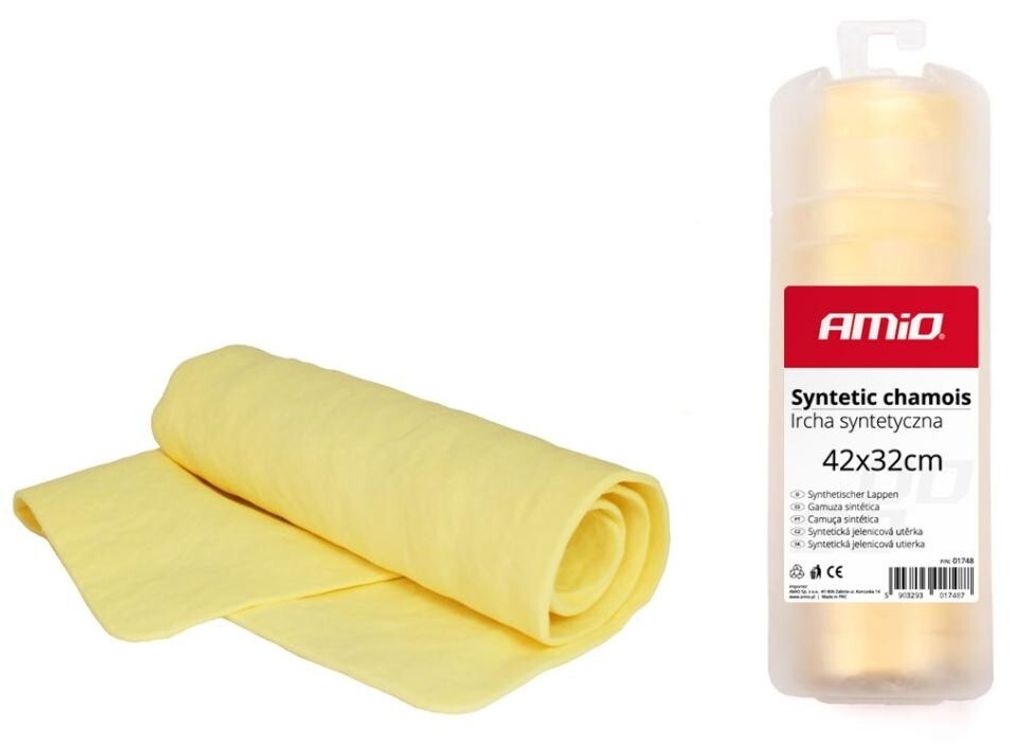 SYNTHETISCHES CHAMISH-TUCH IN EINER Röhre 43X32CM. Streifenfreies Fenster-Clot