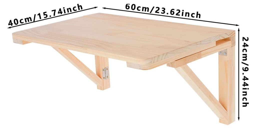 Stolík na stenu, výklopný – Výklopný stolík na stenu – Obrázok produktu 