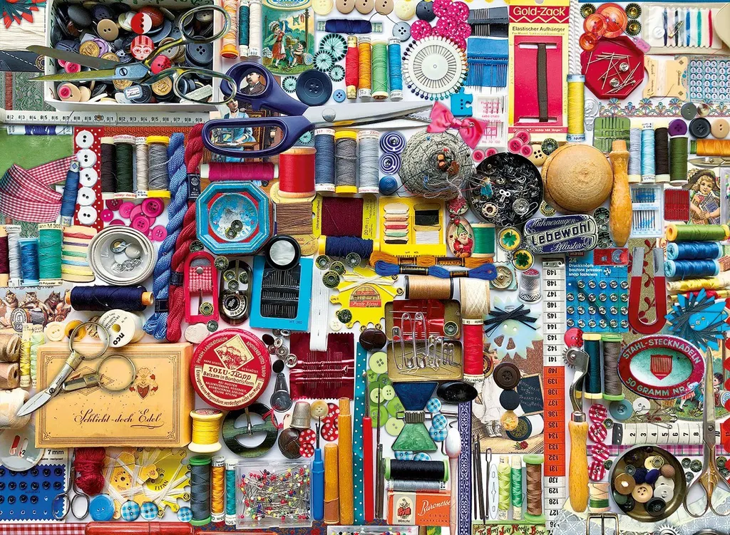 Kit de couture puzzle 6000 pièces Bluebird Haute Précision et Fixation