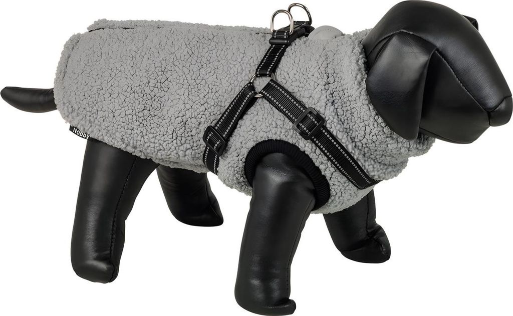 Nobby Hundemantel Plis 2 in 1 grau, Größe: 44 cm