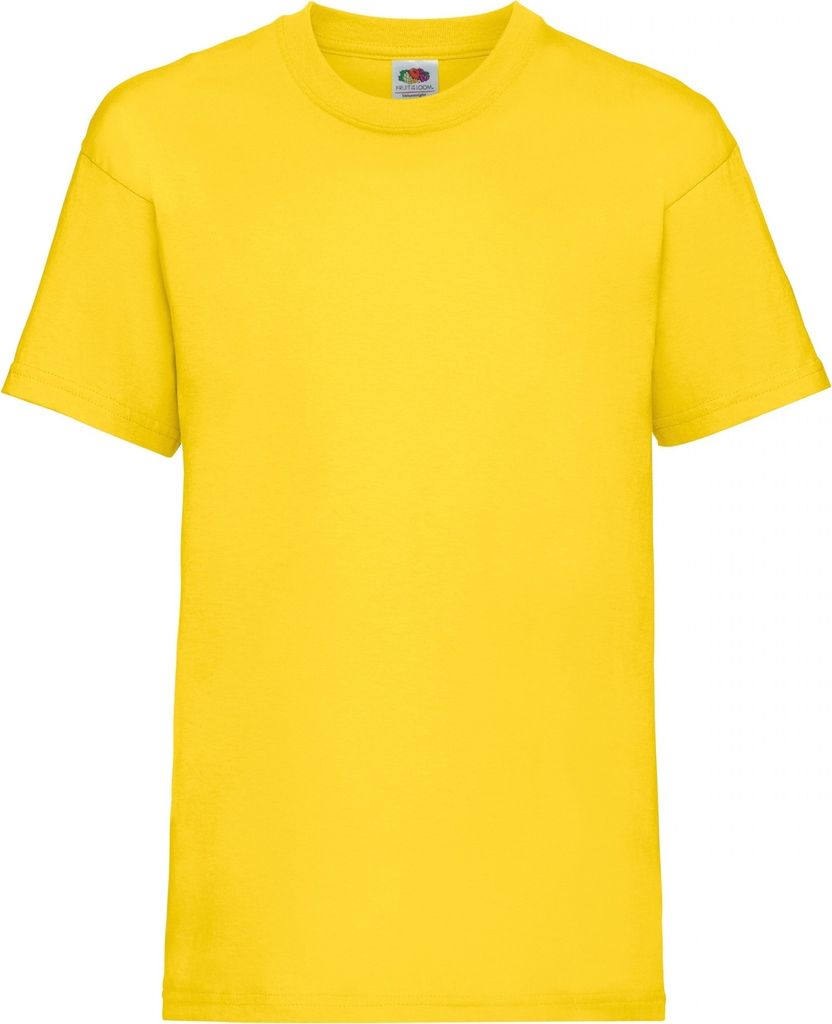 Fruit of the Loom Kinder T-Shirt, kurzärmlig BC329 (9-11 Jahre (140)) (Gelb)