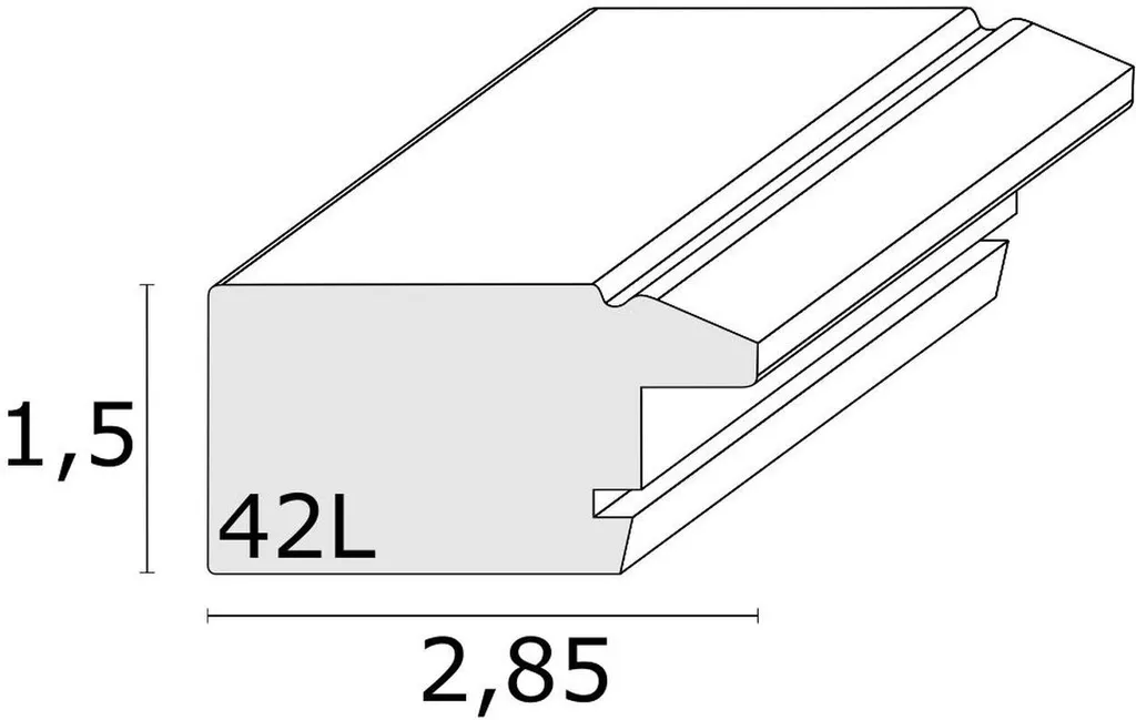 Cornice S42L Grigio 18x24 | Il Legno che Racconta la tua Storia - 7