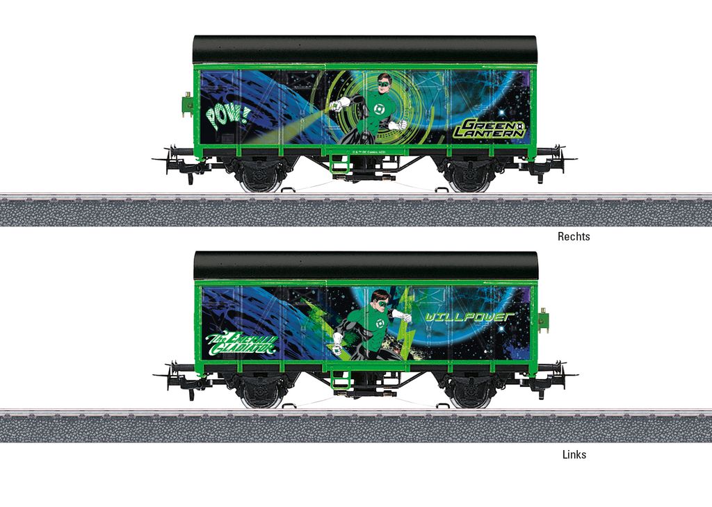 Märklin Start up - Gedeckter Güterwagen Green Lantern, HO (1:87), 15 Jahr(e), Grün, 1 Stück(e)