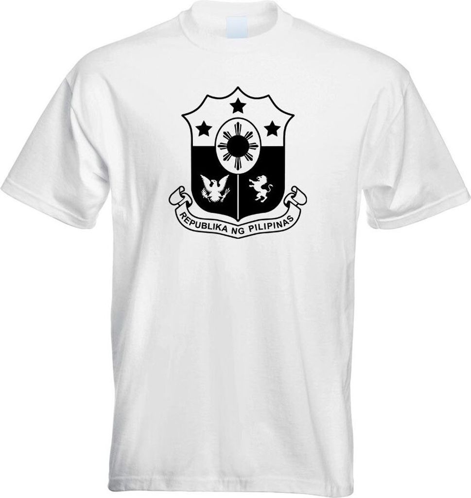 Kiwistar - T-Shirt - Weiss - Philippinen Wappen Motiv Bedruckt Funshirt Design Print - mit Motiv Bedruckt - Funshirt Design - Sport - Freizeit - He...