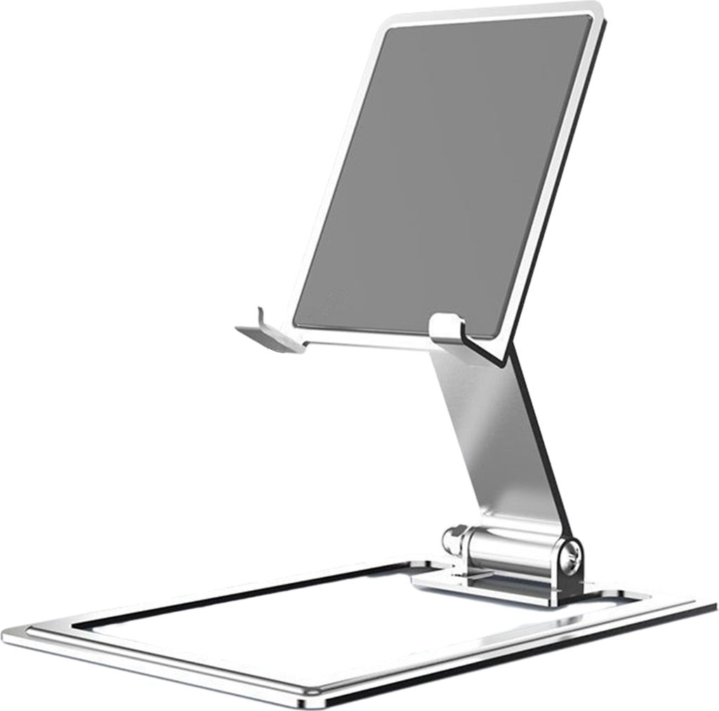 Metall-Tablet-Handy-Desktop-Halterung, tragbarer Klappständer, universell für Tablets mit einem Winkel von 4 bis 12 Zoll, höhenverstellbarer Tab...
