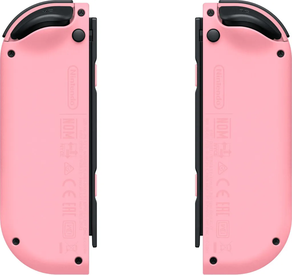 Contrôleurs Joy-Con Switch Rose Pastel Vibrations HD et Capteurs Six-Axis - 6