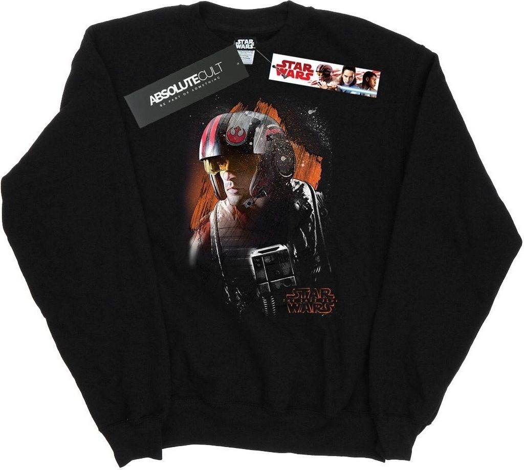 Star Wars - "The Last Jedi" Sweatshirt für Herren BI46219 (S) (Schwarz)