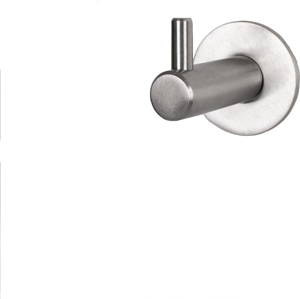 Wandhaken Handtuchhalter Kleiderhaken ø 14mm Edelstahl matt gebürstet Garderobenhaken 50mm