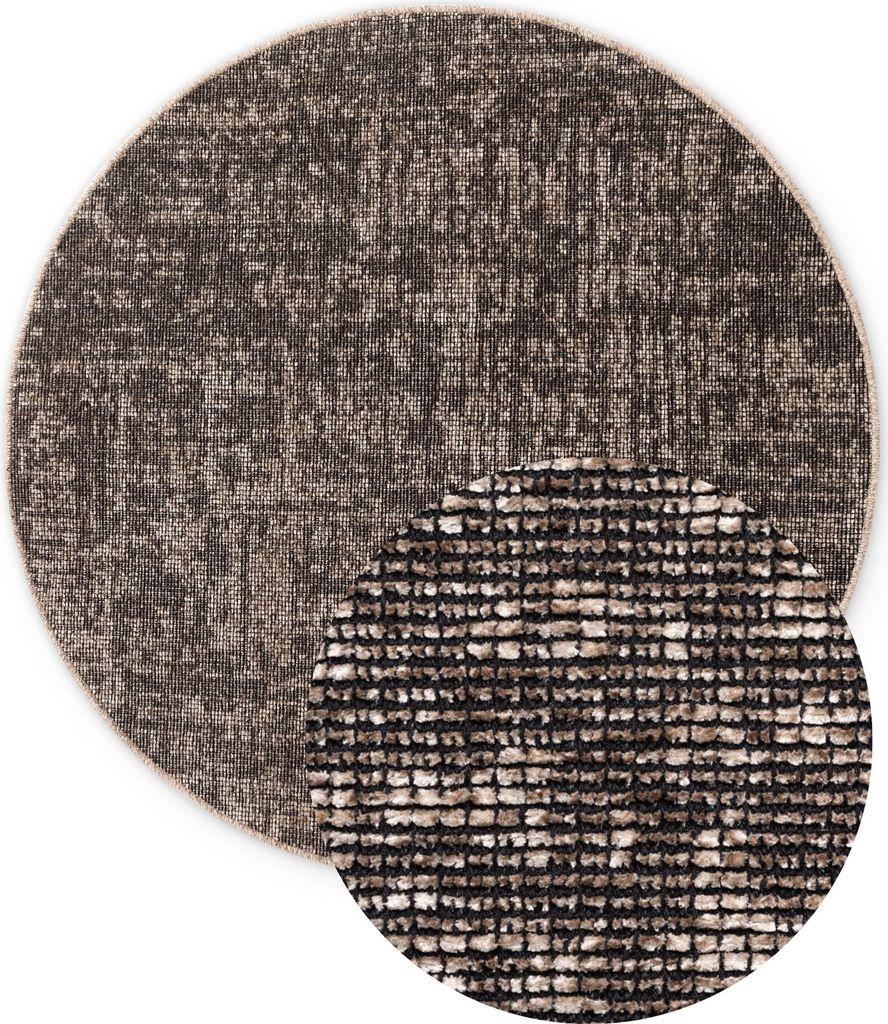 Elle Decoration Brilliance Kurzflor Teppich Prisma Beige