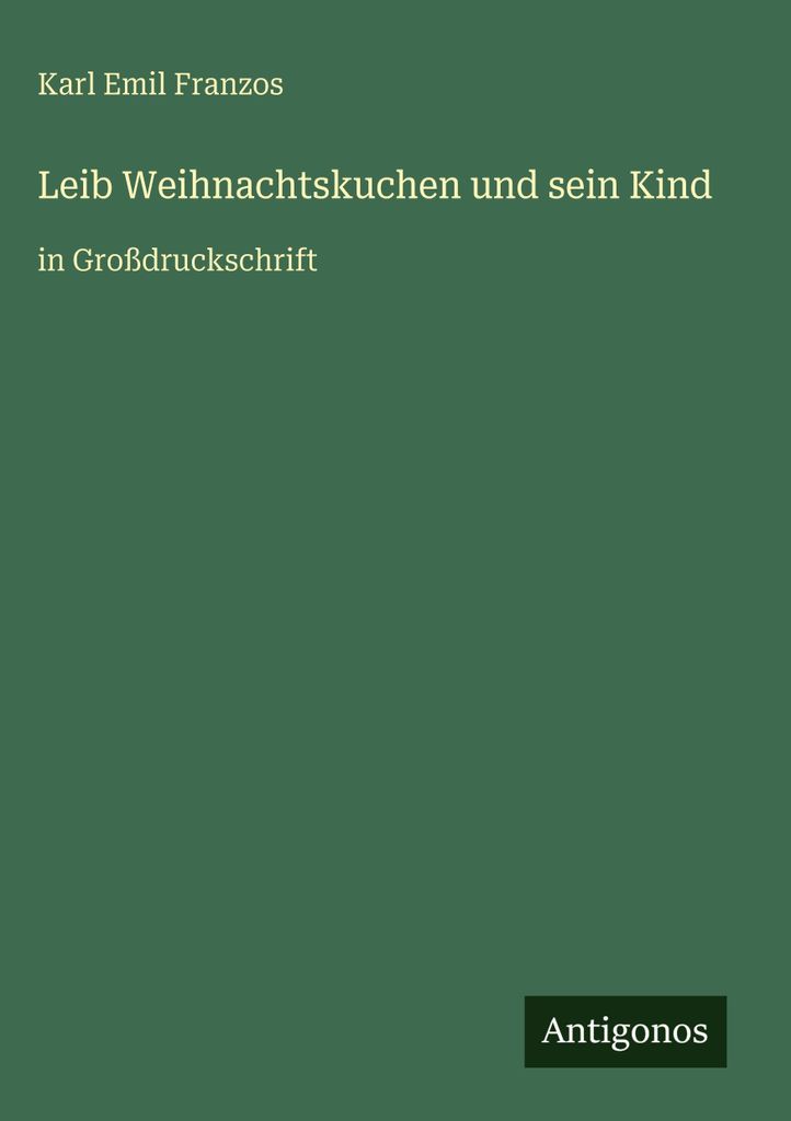 Leib Weihnachtskuchen und sein Kind