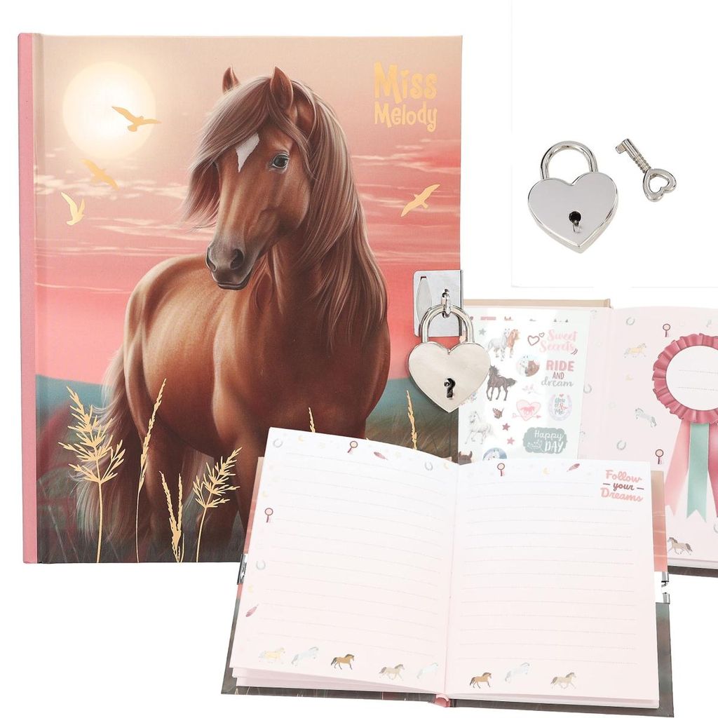 Miss Melody Tagebuch mit Stickern, Motiv 2 Immagine del prodotto 