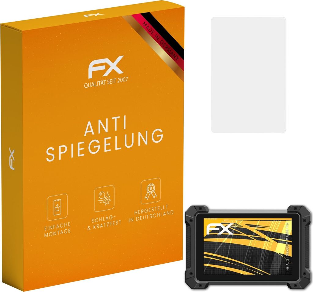 atFoliX FX-Antireflex 2x Schutzfolie kompatibel mit Autel MaxiCOM MK908 Pro Displayfolie