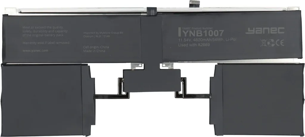 Batterie MacBook 4600 mAh Yanec - Retrouvez votre Mobilité sans Chargeur