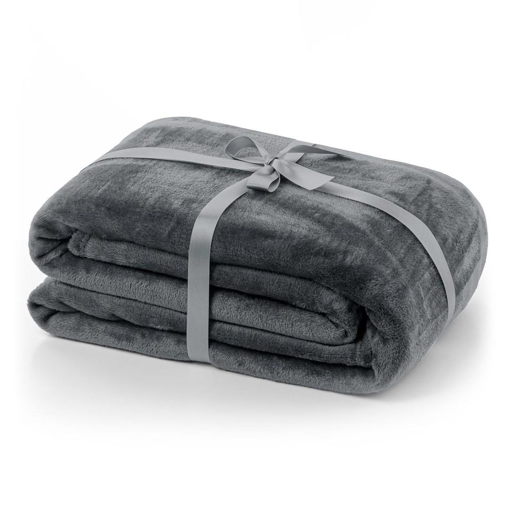 Kuscheldecke Tagesdecke Weich Wohndecke Sofadecke Decke 240 GSM Mic 200x220 cm Anthrazit
