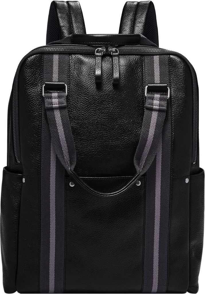 FOSSIL Freizeitrucksack Rucksack mit Laptopfach Houston Backpack Black schwarz