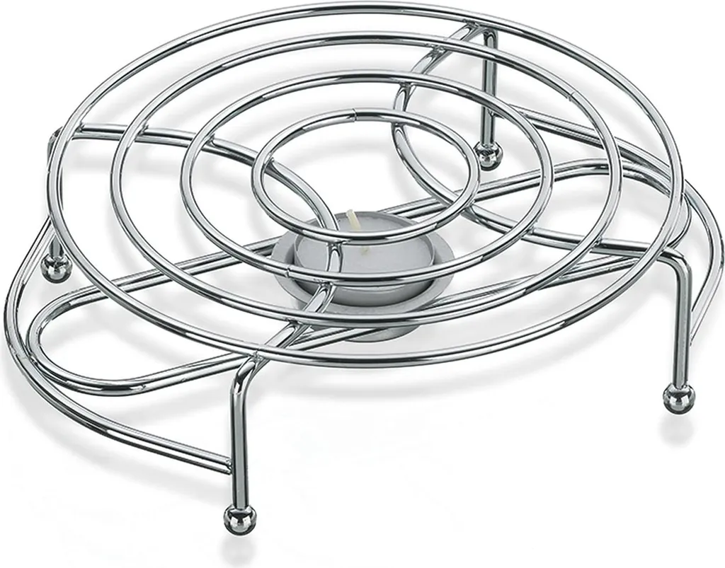 Chauffe-plats en métal chromé élégant et fonctionnel - Modèle Solo CP-01