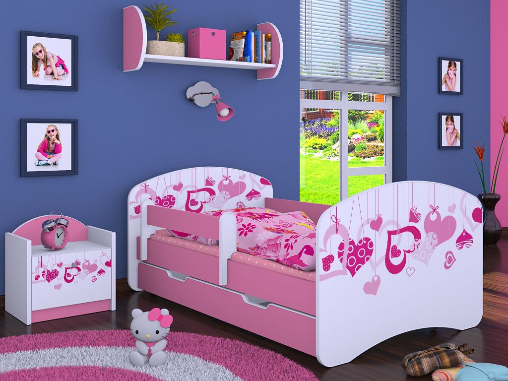 Happy Babies Kinderbett - Mit Matratze & Schublade und Produktbild 1