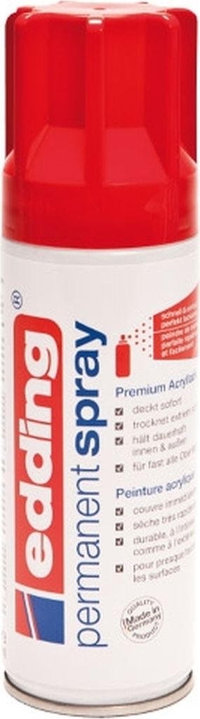 Acryl-Farblack Permanentspray verkehrsrot seidenmatt RAL3020 Packung mit 6 Stück