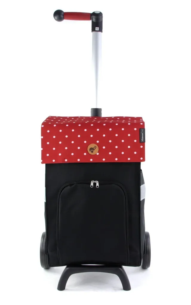 Chariot de courses 45L Andersen Unus Fun rouge et étanche
