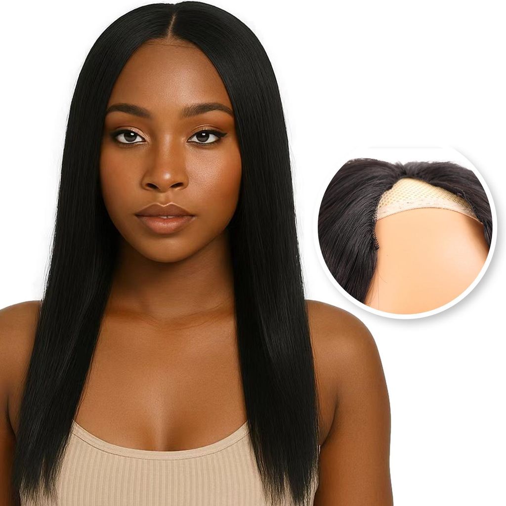 SassyGoods Perücke V-Part aus 100% Echtem Remy-Haar – Produktbild 