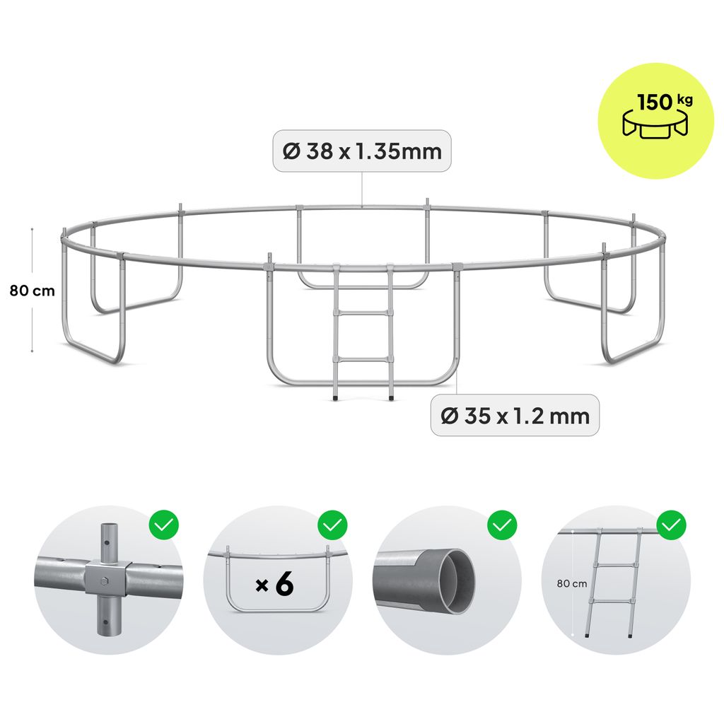 ZIPRO Jump Pro Premium 14FT 435cm zahradní trampolína Obrázek produktu 6