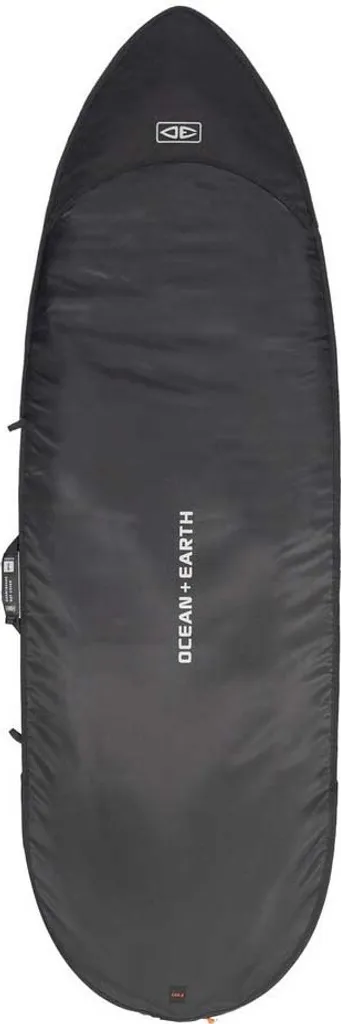 Housse surf Ocean Earth Cor_x Fish Board 5'8 rembourrée noire