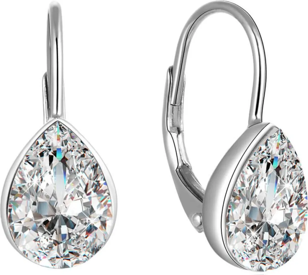 Boucles d'oreilles argentées AGUC1843 : bijou chic en argent rhodié