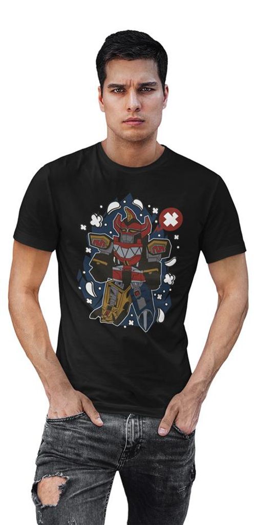 D&B Uni Polo PC00071 Megazord Schwarz-Größe XL