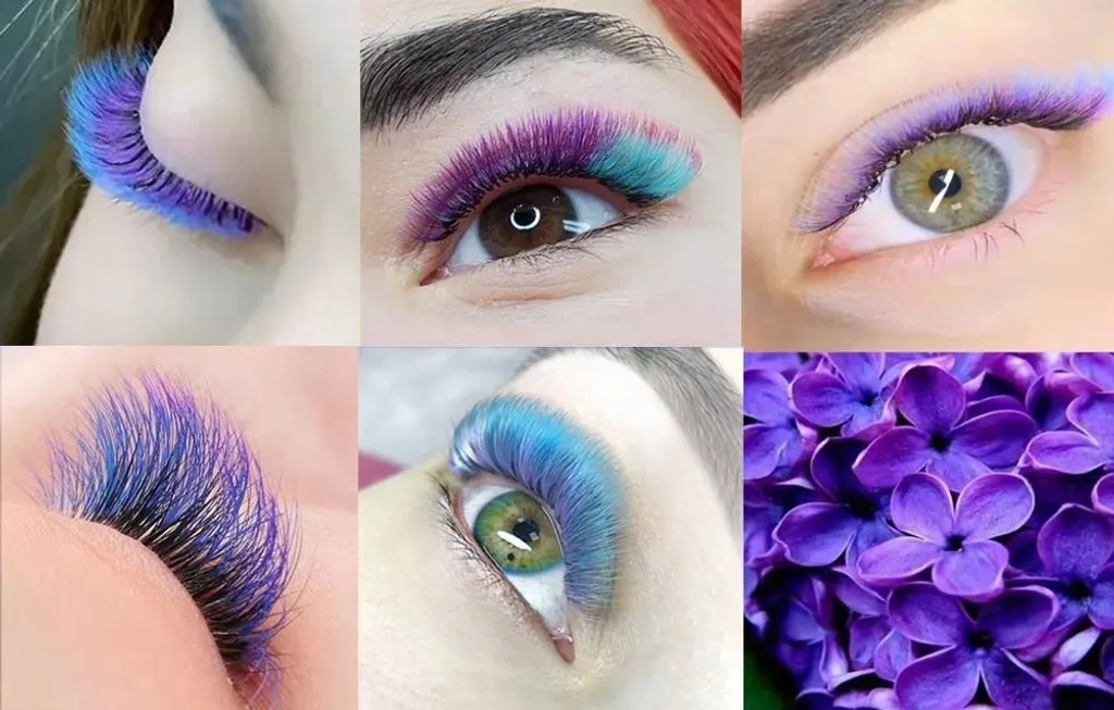 Ciglia colorate 8-13 mm, Curl D, 12 strisce, BEIGE - 8